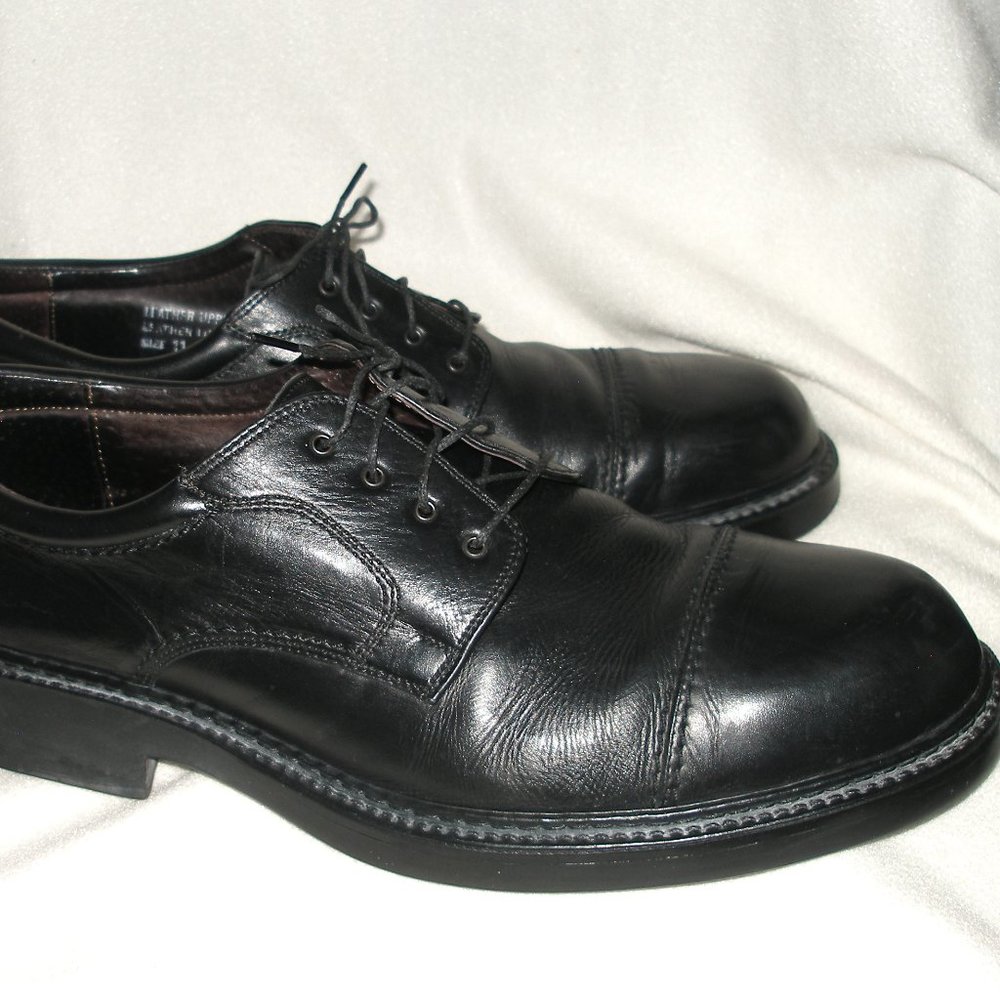 Today's Man Italian Made Leather Oxford's  Size 11